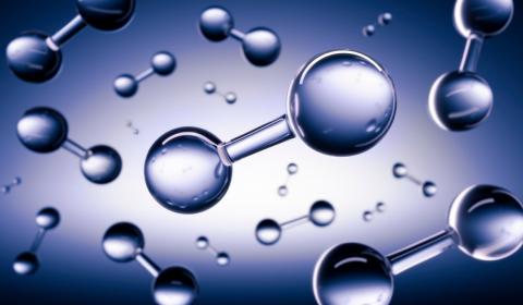 Hydrogen chemical molecule
