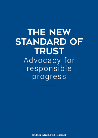 The new standard of Trust - Advocacy for responsible progress - Cover book