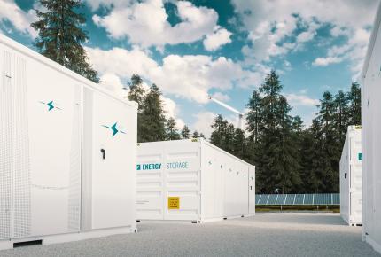 Battery energy storage in a field